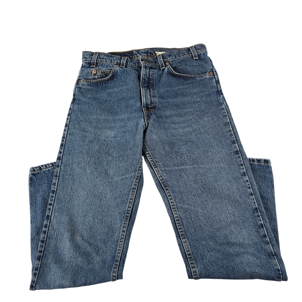 Vintage Levis 505 Orange Tab Jeans Medium Wash‎ Straight Leg USA Made 33x30